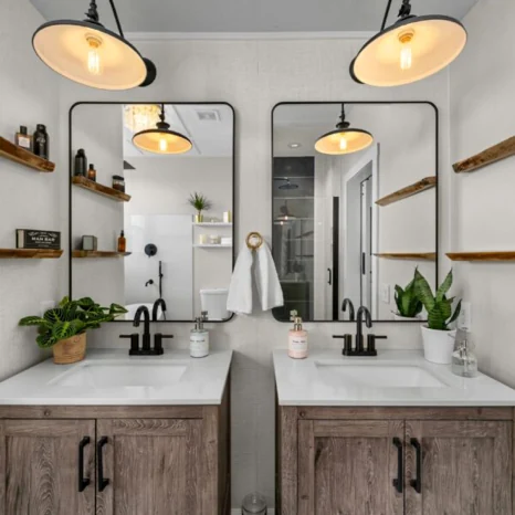 Finished bathroom detail