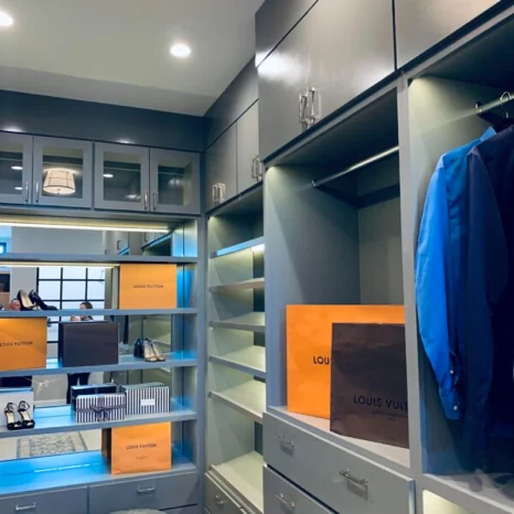 Custom organization and closet cabinetry