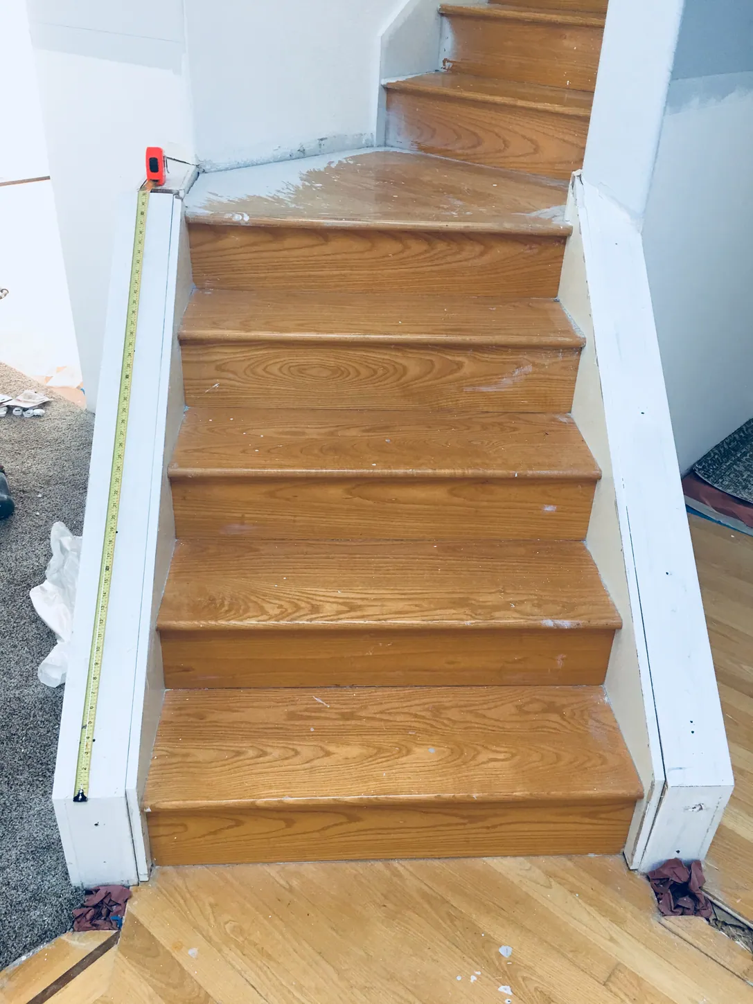 Original stair finish
