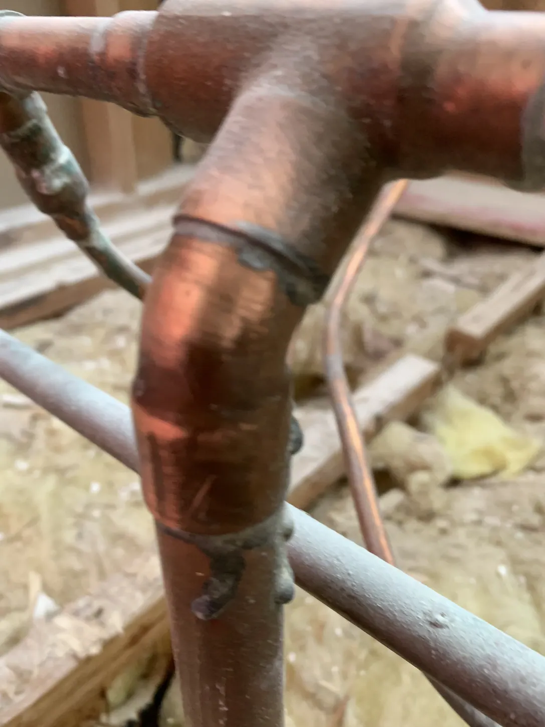 Plumbing joint detail