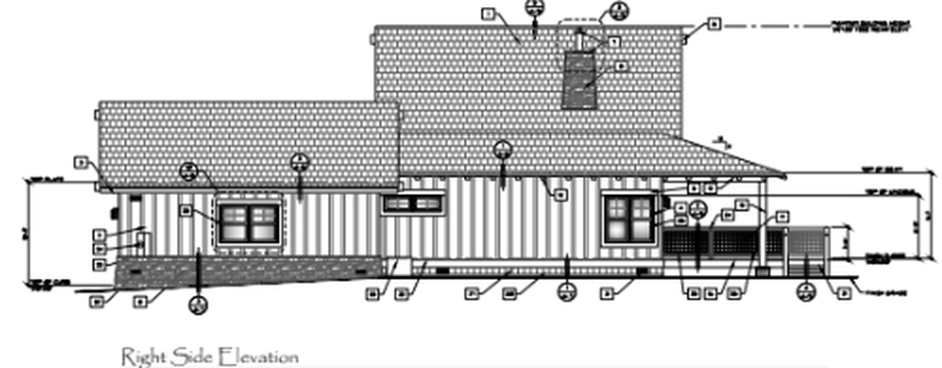 Provided side elevation sample